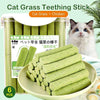 6PCS Cat Grass Teeth Grinding Stick Pet Snacks Hairball Removal Mild Hair Row Ready To Eat Cat Baby Cat Teeth Cleaning Sticks - Whimsicaloasis
