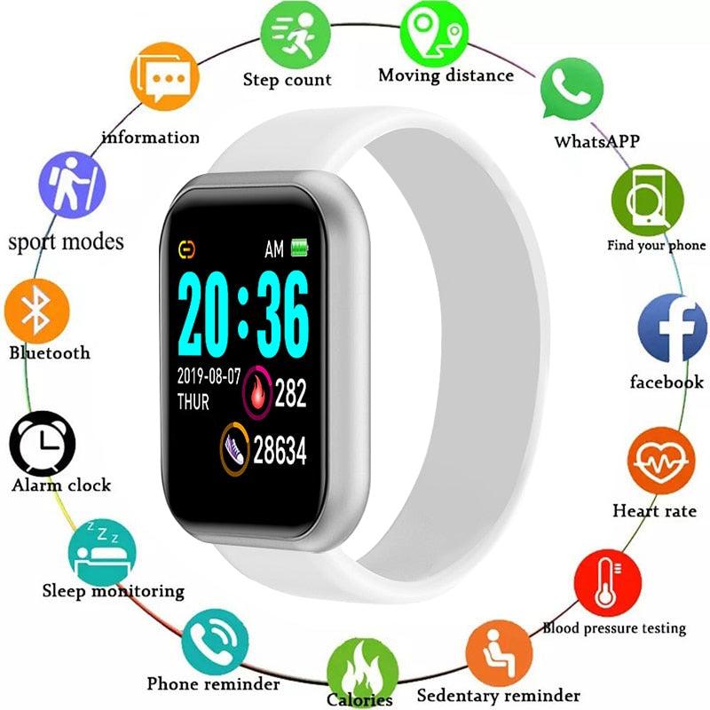 Y68 Smart Sports Bluetooth Bracelet Watch - Whimsicaloasis